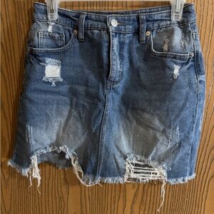 Wild Fable Distressed Denim Skirt